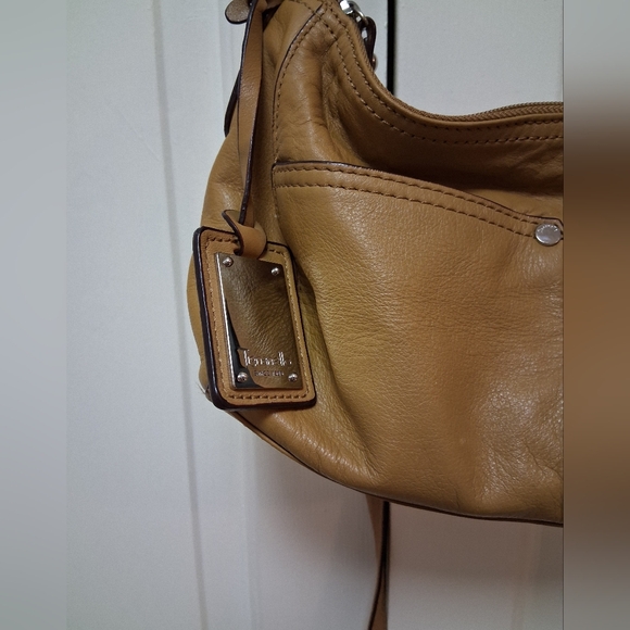Tignanello Tan Leather Shoulder Bag With Crossbody Strap - Picture 10 of 13
